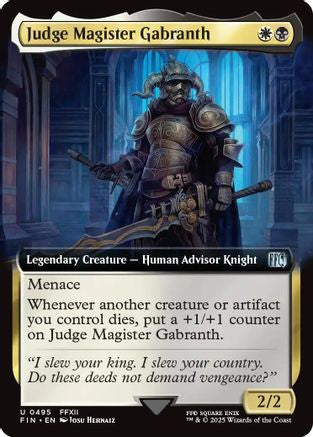 Judge Magister Gabranth (FIN-495) (Extended Art)