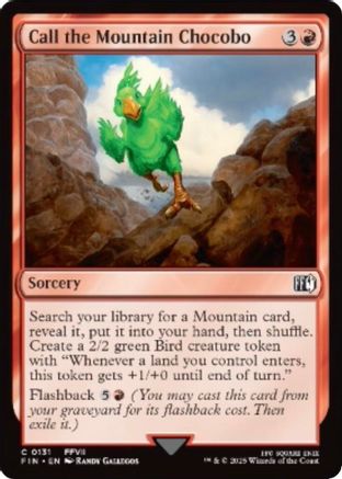 Call the Mountain Chocobo (FIN-131) (Foil)