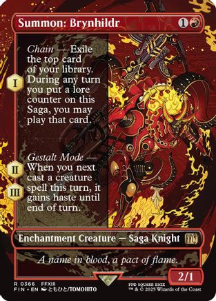 Summon: Brynhildr (FIN-366) (Borderless) (Foil)