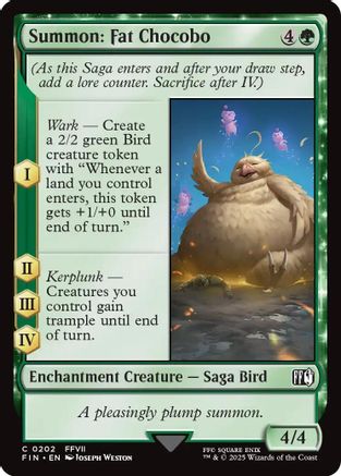 Summon: Fat Chocobo (FIN-202) (Foil)