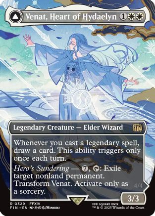 Venat, Heart of Hydaelyn // Hydaelyn, the Mothercrystal (FIN-329) (Borderless) (Foil)