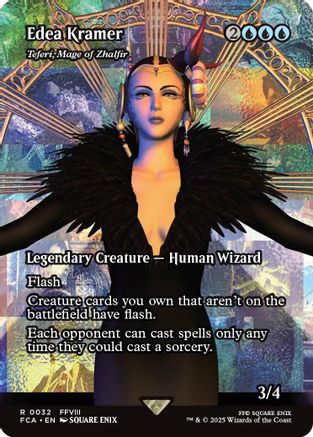Edea Kramer / Teferi, Mage of Zhalfir (FCA-032) (Borderless) (Foil)