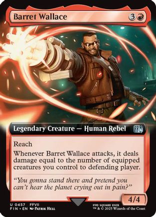 Barret Wallace (FIN-457) (Extended Art) (Foil)
