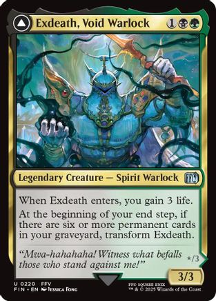 Exdeath, Void Warlock // Neo Exdeath, Dimension's End (FIN-220)