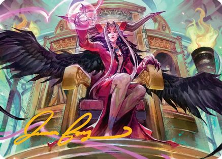 Sorceress's Schemes Art Card (Gold-Stamped Signature) (AAFIN-009)