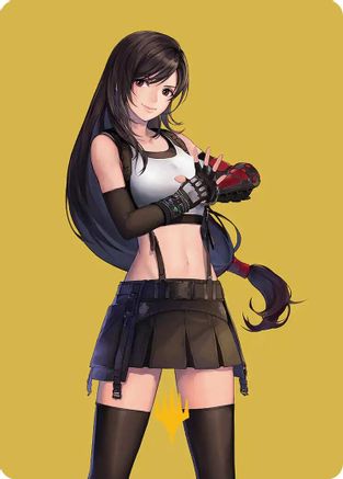 Tifa, Martial Artist Art Card (Gold-Stamped Planeswalker Symbol) (AAFIN-052)