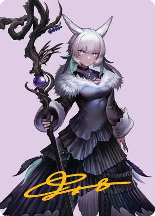 Y'shtola, Night's Blessed Art Card (53) (Gold-Stamped Signature) (AAFIN-053)