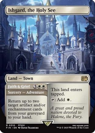 Ishgard, the Holy See // Faith & Grief (FIN-310) (Borderless) (Foil)