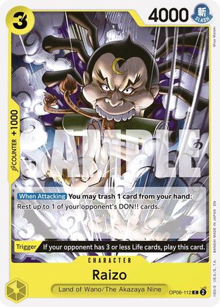 Raizo (Reprint) (OP06-112)