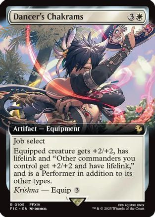 Dancer's Chakrams (Extended Art) (FIC-105) (Foil)