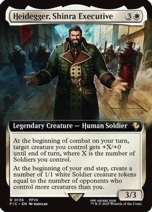 Heidegger, Shinra Executive (Extended Art) (FIC-136) (Foil)