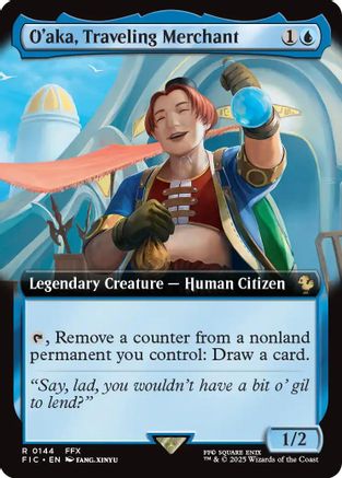 O'aka, Traveling Merchant (Extended Art) (FIC-144) (Foil)