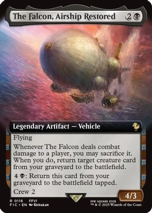 The Falcon, Airship Restored (Extended Art) (FIC-116) (Foil)