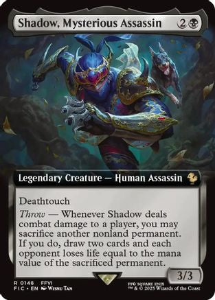 Shadow, Mysterious Assassin (Extended Art) (FIC-148) (Foil)