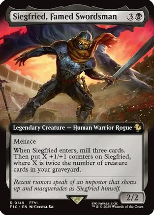 Siegfried, Famed Swordsman (Extended Art) (FIC-149) (Foil)