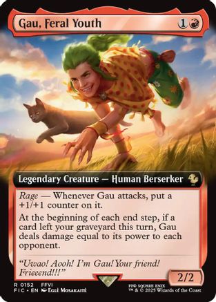 Gau, Feral Youth (Extended Art) (FIC-152) (Foil)