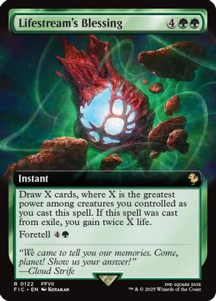 Lifestream's Blessing (Extended Art) (FIC-122) (Foil)