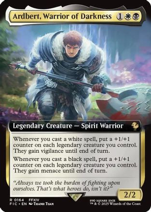 Ardbert, Warrior of Darkness (Extended Art) (FIC-164) (Foil)
