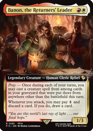 Banon, the Returners' Leader (Extended Art) (FIC-165) (Foil)