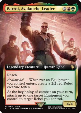 Barret, Avalanche Leader (Extended Art) (FIC-166) (Foil)