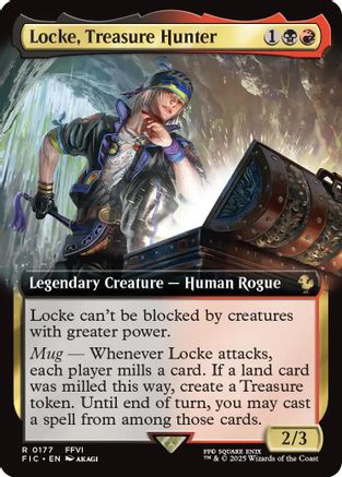 Locke, Treasure Hunter (Extended Art) (FIC-177) (Foil)