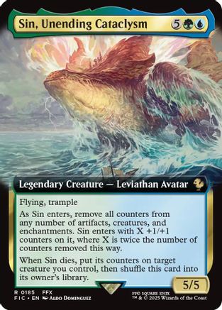 Sin, Unending Cataclysm (Extended Art) (FIC-185) (Foil)