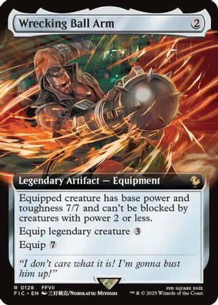 Wrecking Ball Arm (Extended Art) (FIC-128) (Foil)