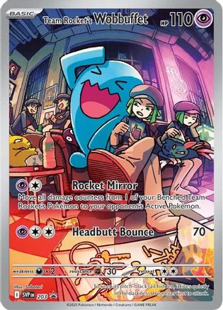 Team Rocket's Wobbuffet (SVP-203) (Holofoil)