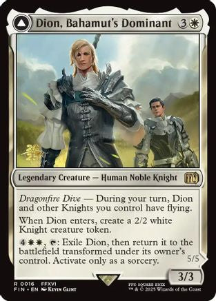 Dion, Bahamut's Dominant (PRE-016) (Foil)