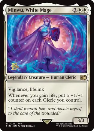 Minwu, White Mage (PRE-026) (Foil)