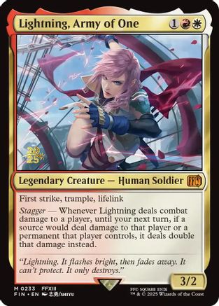 Lightning, Army of One (PRE-233) (Foil)