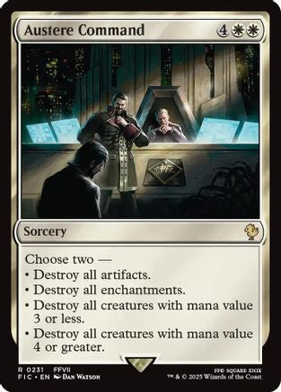 Austere Command (Surge Foil) (FIC-231)