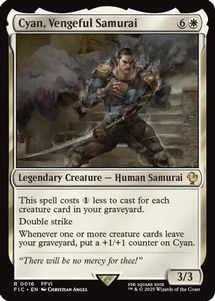 Cyan, Vengeful Samurai (Surge Foil) (FIC-016)