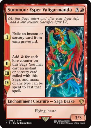 Summon: Esper Valigarmanda (Surge Foil) (FIC-060)