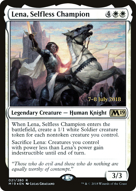 Lena, Selfless Champion (PRE-21S) (Foil)