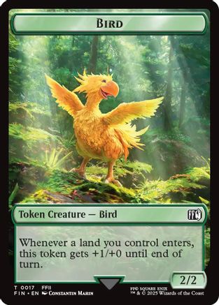 Bird (0017) // Wizard (0015) Double-Sided Token (FIN-17 // 15)