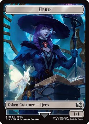 Hero (0006) // Treasure Double-Sided Token (FIN-6 // 23) (Foil)
