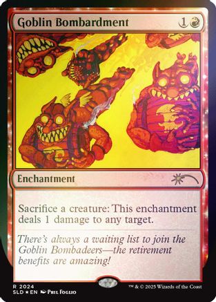 Goblin Bombardment (2024) (Rainbow Foil) (SLD-2024)
