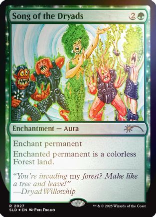 Song of the Dryads (2027) (Rainbow Foil) (SLD-2027)