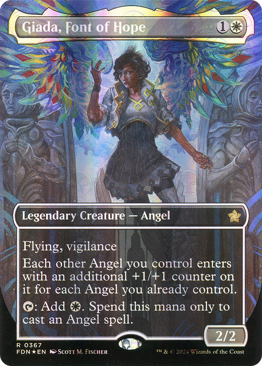 Giada, Font of Hope (FDN-367) (Borderless) (Mana Foil)