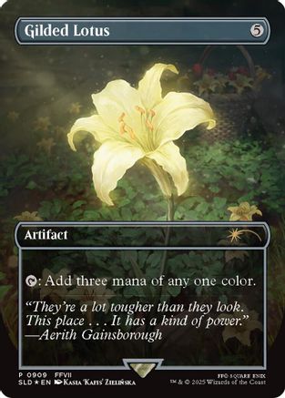 Gilded Lotus (Rainbow Foil) (909) (SLD-909)