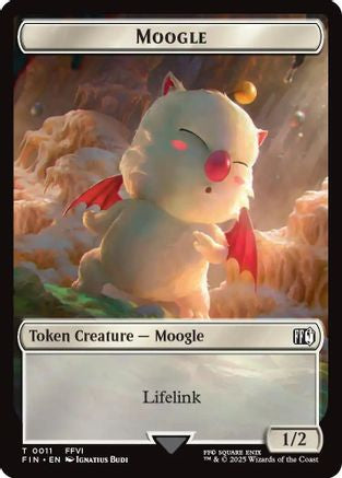 Moogle (0011) // Copy (0001) Double-Sided Token (FIN-11 // 1) (Foil)