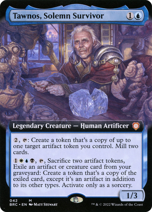 Tawnos, Solemn Survivor (BRC-042) (Extended Art) (Foil)