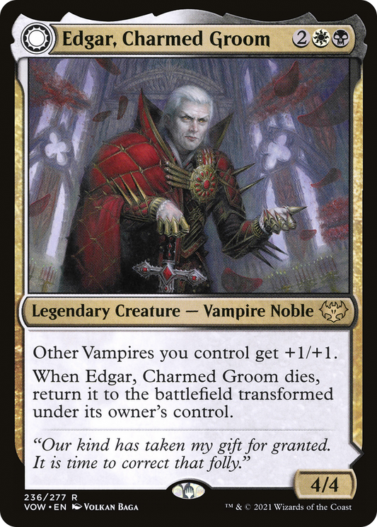Edgar, Charmed Groom // Edgar Markov's Coffin (VOW-236) (Foil)