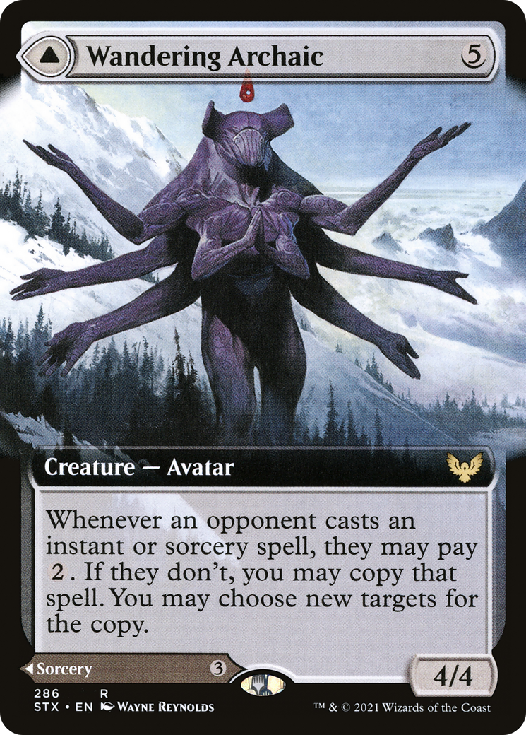 Wandering Archaic // Explore the Vastlands (STX-286) (Extended Art)