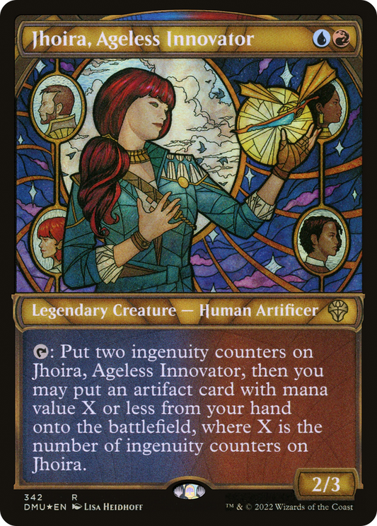Jhoira, Ageless Innovator (DMU-342) (Showcase) (Textured Foil)