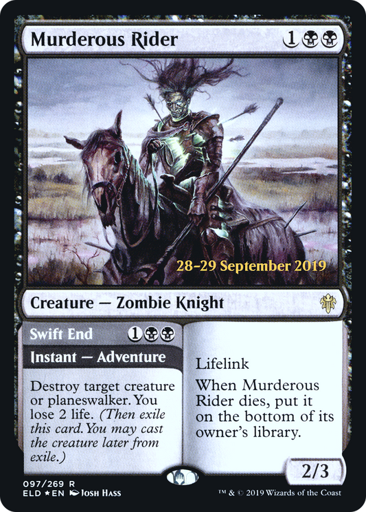 Murderous Rider // Swift End (PRE-97S) (Foil)