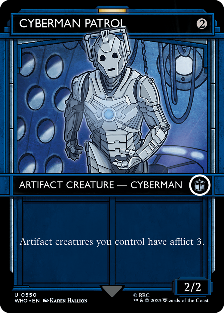 Cyberman Patrol (WHO-550) (Showcase) (Borderless) (Foil)