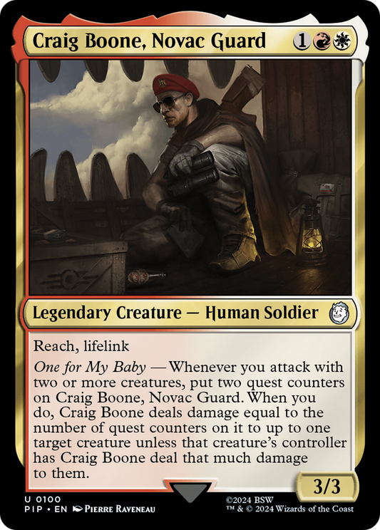 Craig Boone, Novac Guard (PIP-100)