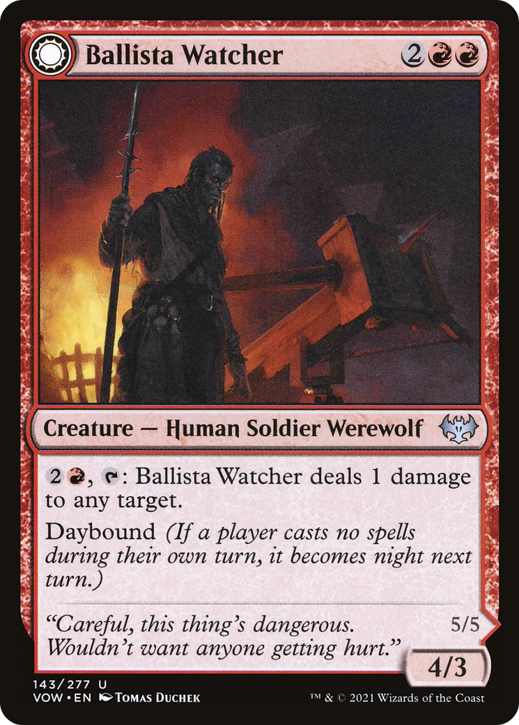 Ballista Watcher // Ballista Wielder (VOW-143) (Foil)